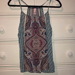 Colorful Tank Top with floral design